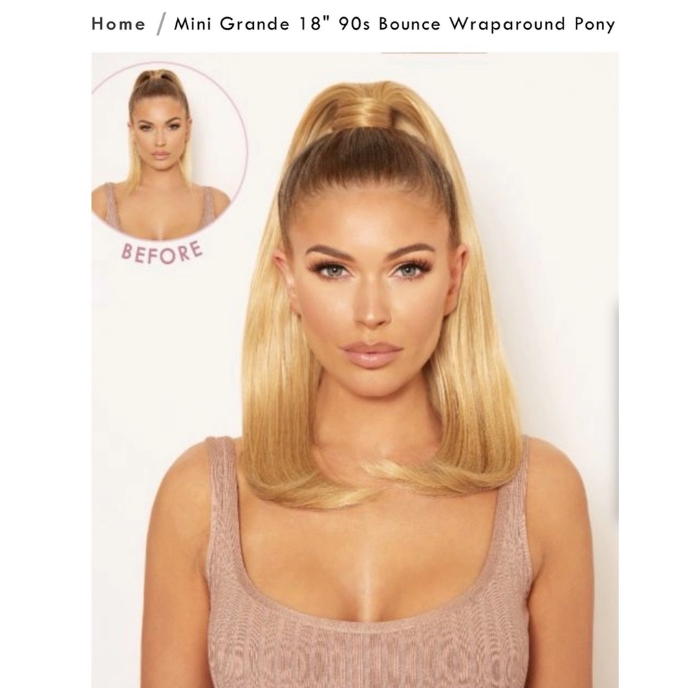 Lullabellz Mini Grande blonde ponytail extension